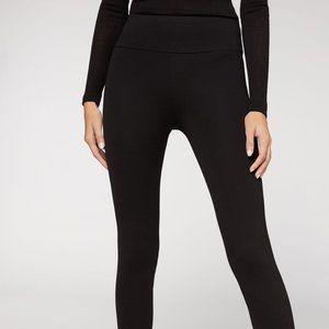 Calzedonia, Warm thermal-effect interior leggings, Brand new, Black, Size S